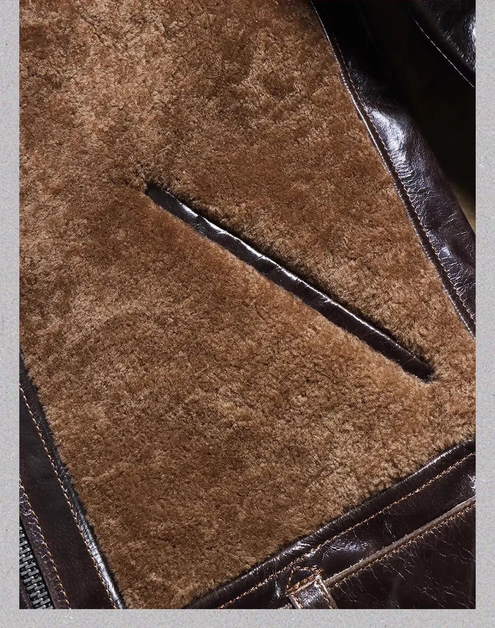 100% real fur jacket.winter warm thick leather coat.Vintage Motor Rider leather cloth.Fashion outdoor