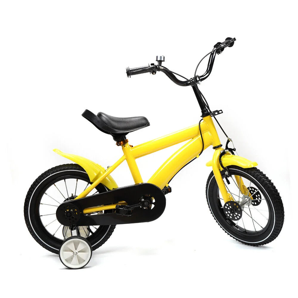 Famous Brown 14 Inch Children's Bike Suitable for 3, 4, 5, 6 year olds Carbon Steel Frame