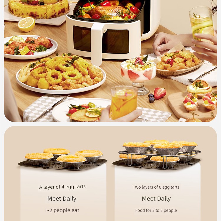 Famous Brown Pro Visual Window Automatic Intelligent Air Fryer