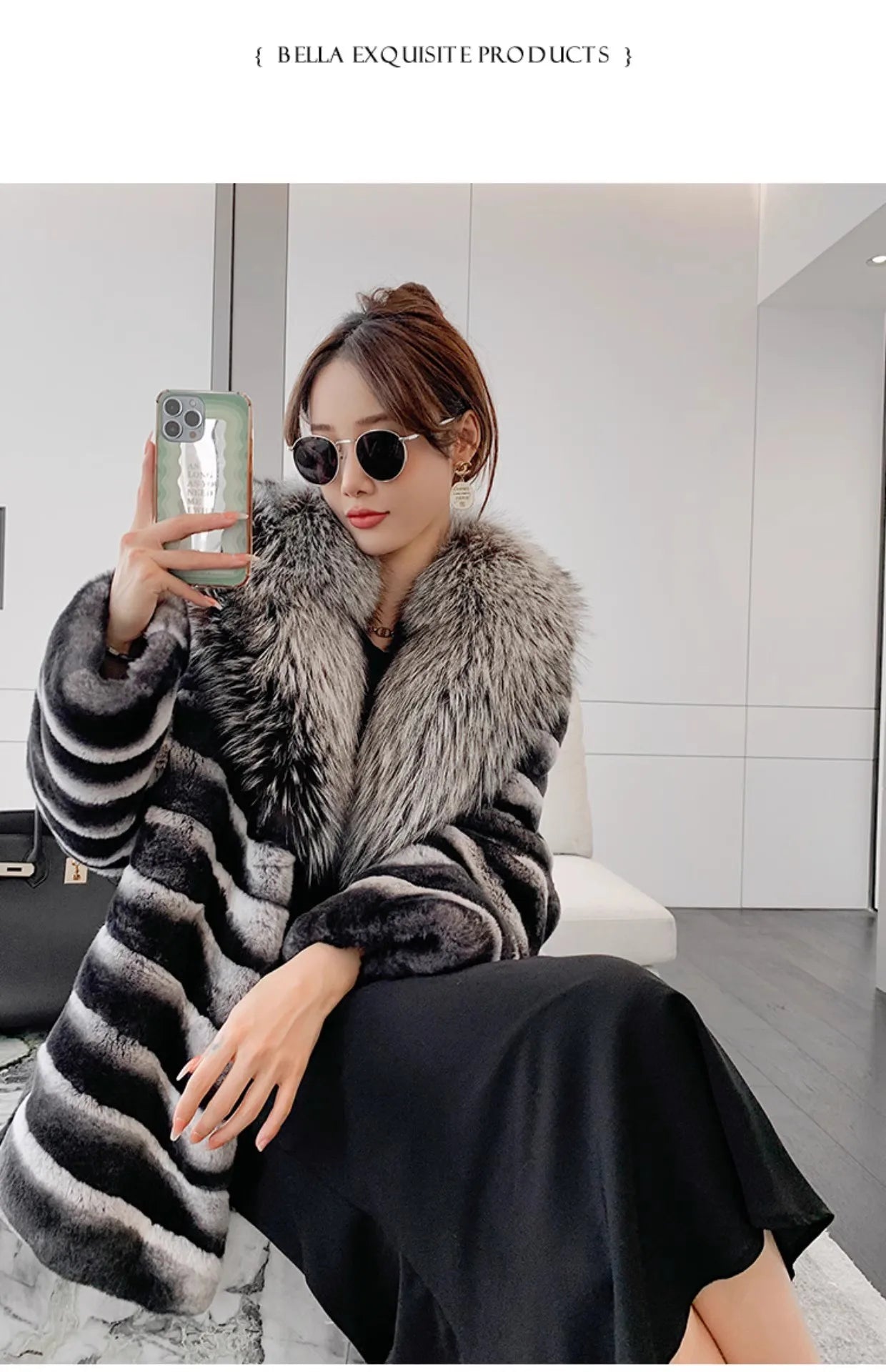 Large silver real fox fur collar winter leather collar shawl coat accessories down coat fur collar