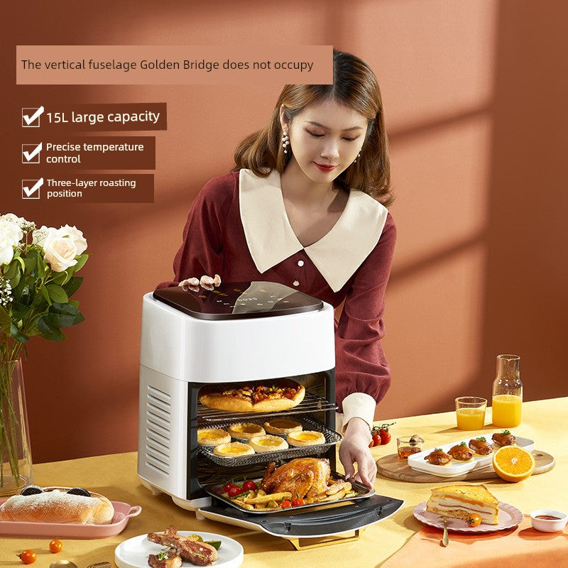 Famous Brown Air Fryer Large Capacity Taiwan 110V For Home Multifunctional Visual Automatic Oil and Gas Free Fryer