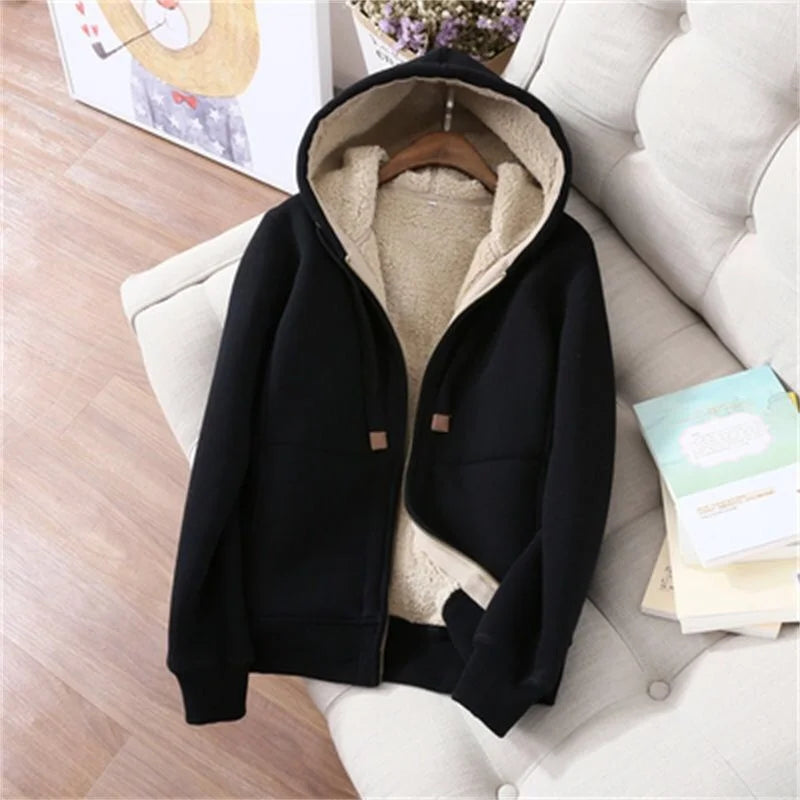 Famous Brown Autumn Winter Sweatshirt Sweatpants Two-piece Suit Women Fleece Thicken Sports Casual Sets Hoodies Coat Trousers 2-piece Sets