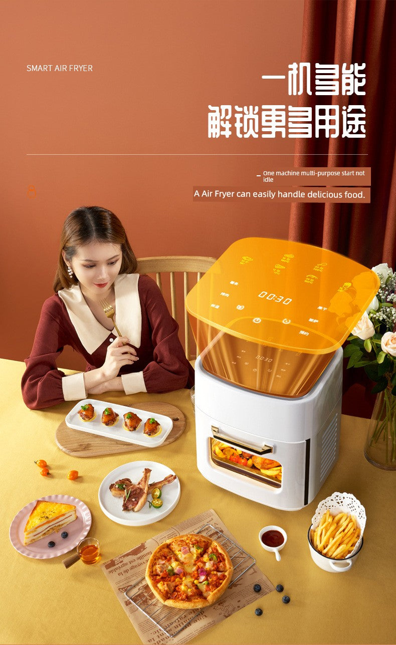 Famous Brown Air Fryer Large Capacity Taiwan 110V For Home Multifunctional Visual Automatic Oil and Gas Free Fryer