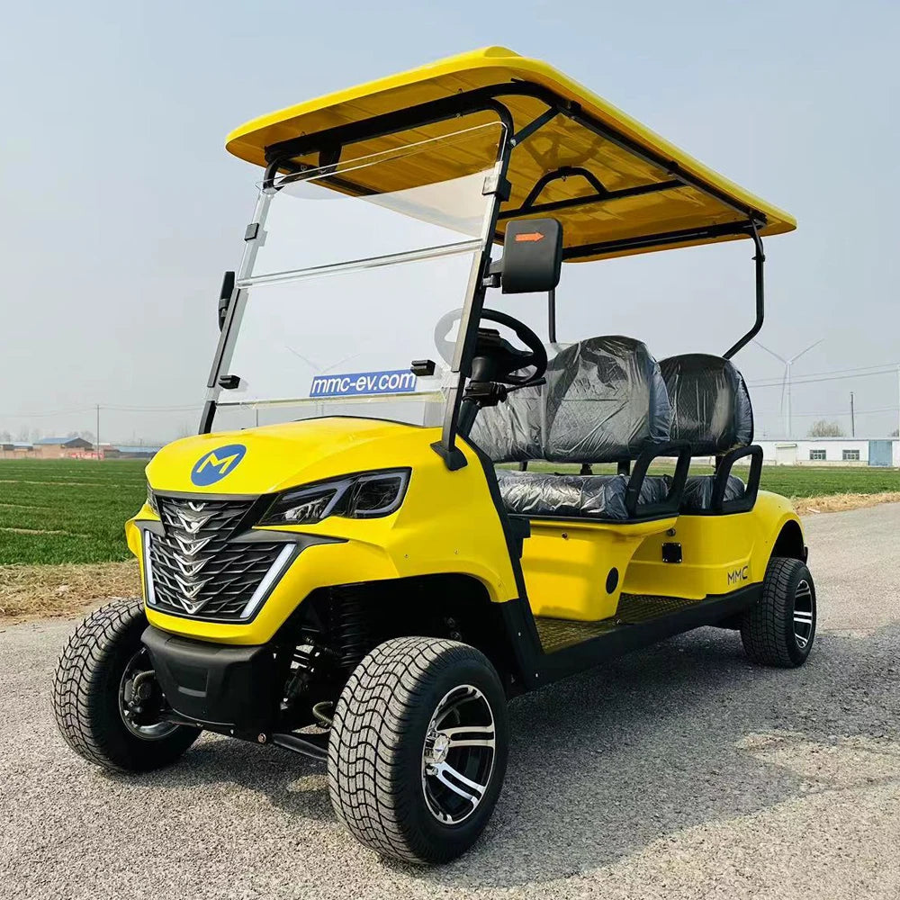 Famous Brown Factory Luxury Design Lifted 4 Seater Golf Carts 7500W 72V Lithium Battery Golf Car Utility Hunting Electric Golf Cart