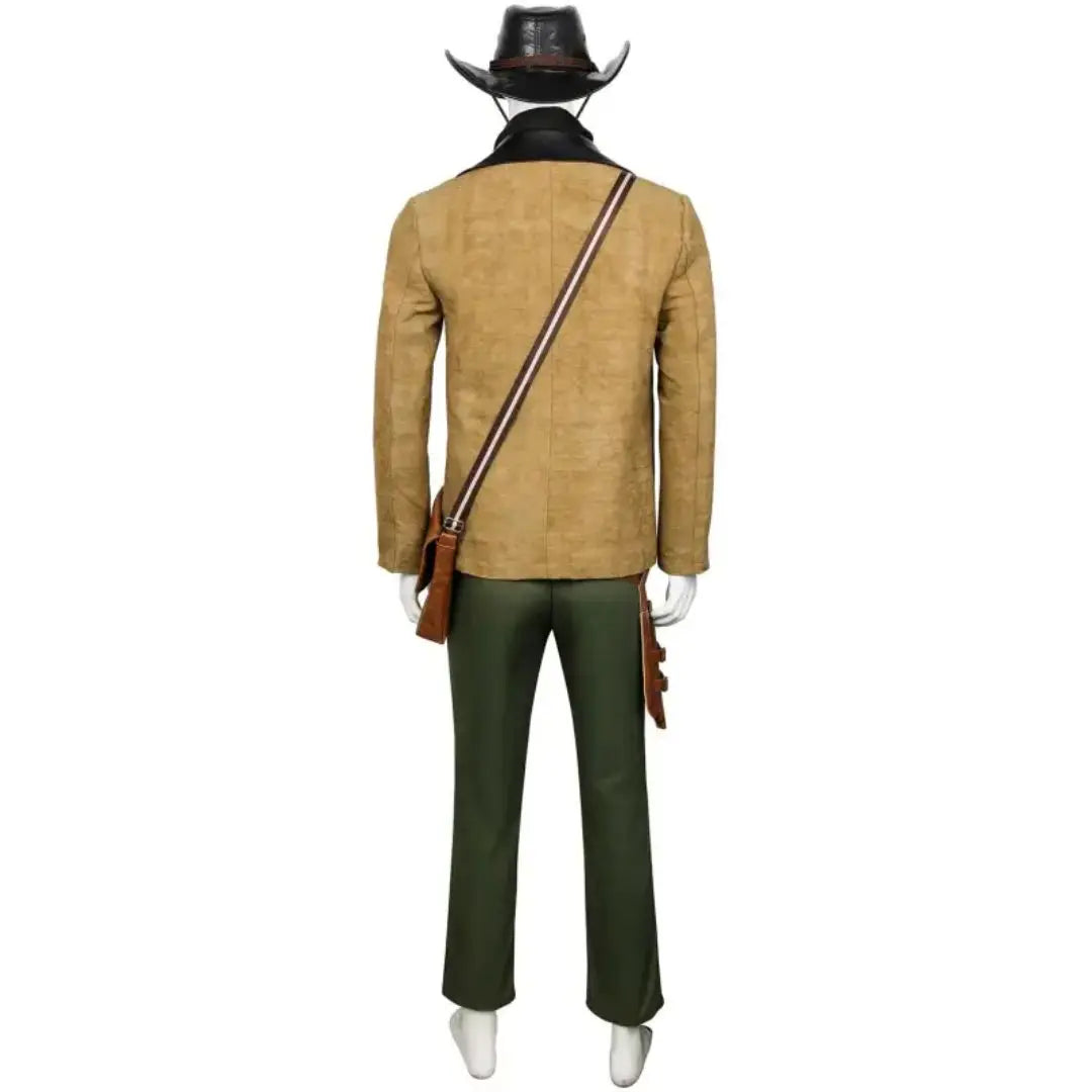 Famous Brown Takerlama Arthur Morgan Halloween Cowboy Cosplay Costume RDR2 Red Dead: RedemptionⅡ Men‘s Uniform Jacket Shirts Pants Hat