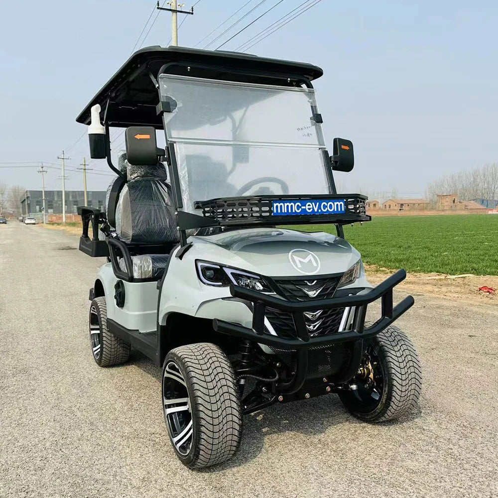 Famous Brown Factory Luxury Design Lifted 4 Seater Golf Carts 7500W 72V Lithium Battery Golf Car Utility Hunting Electric Golf Cart