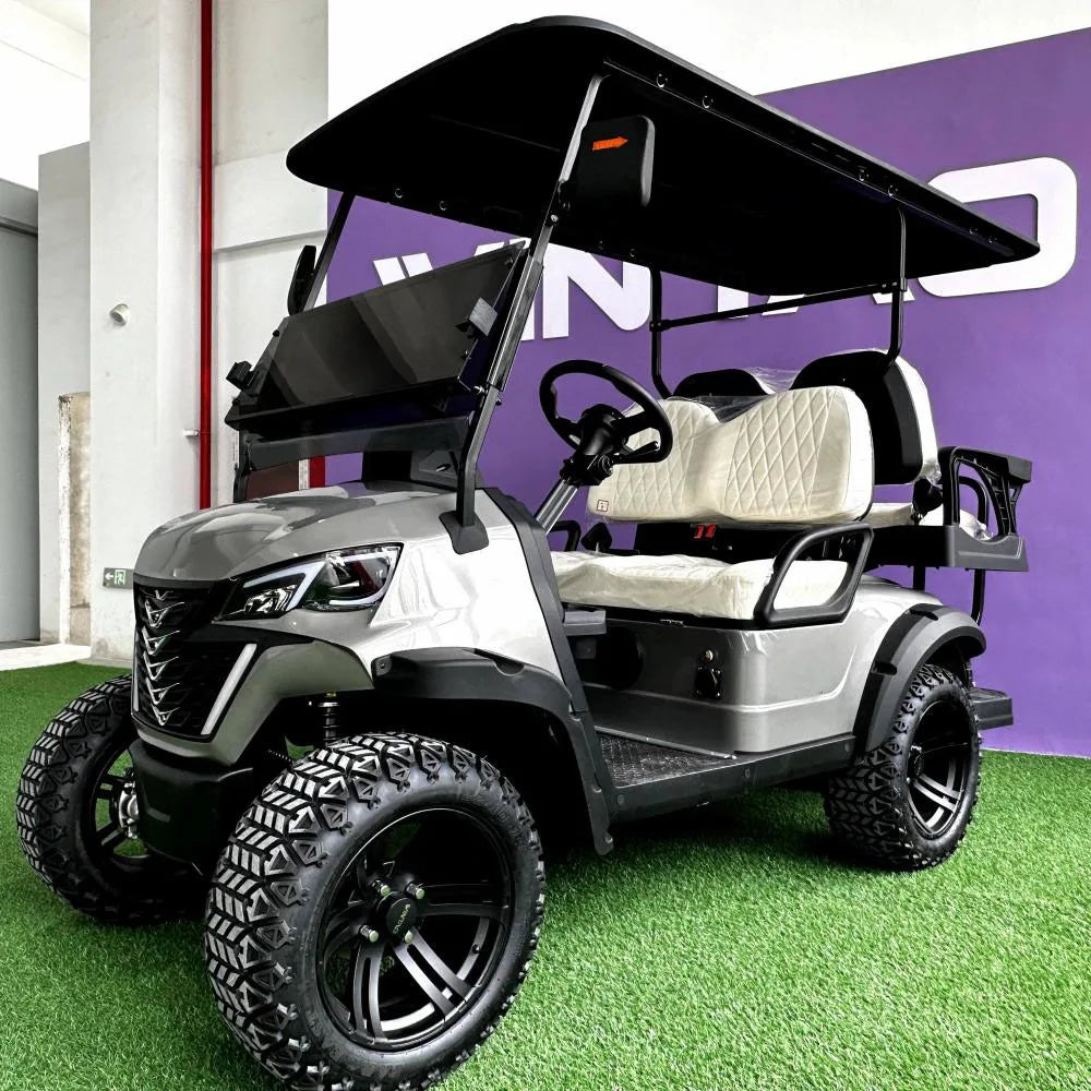 Famous Brown Factory Luxury Design Lifted 4 Seater Golf Carts 7500W 72V Lithium Battery Golf Car Utility Hunting Electric Golf Cart