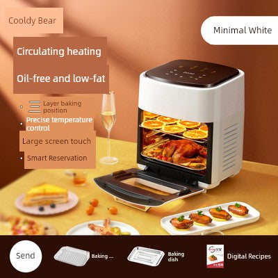 Famous Brown Air Fryer Large Capacity Taiwan 110V For Home Multifunctional Visual Automatic Oil and Gas Free Fryer