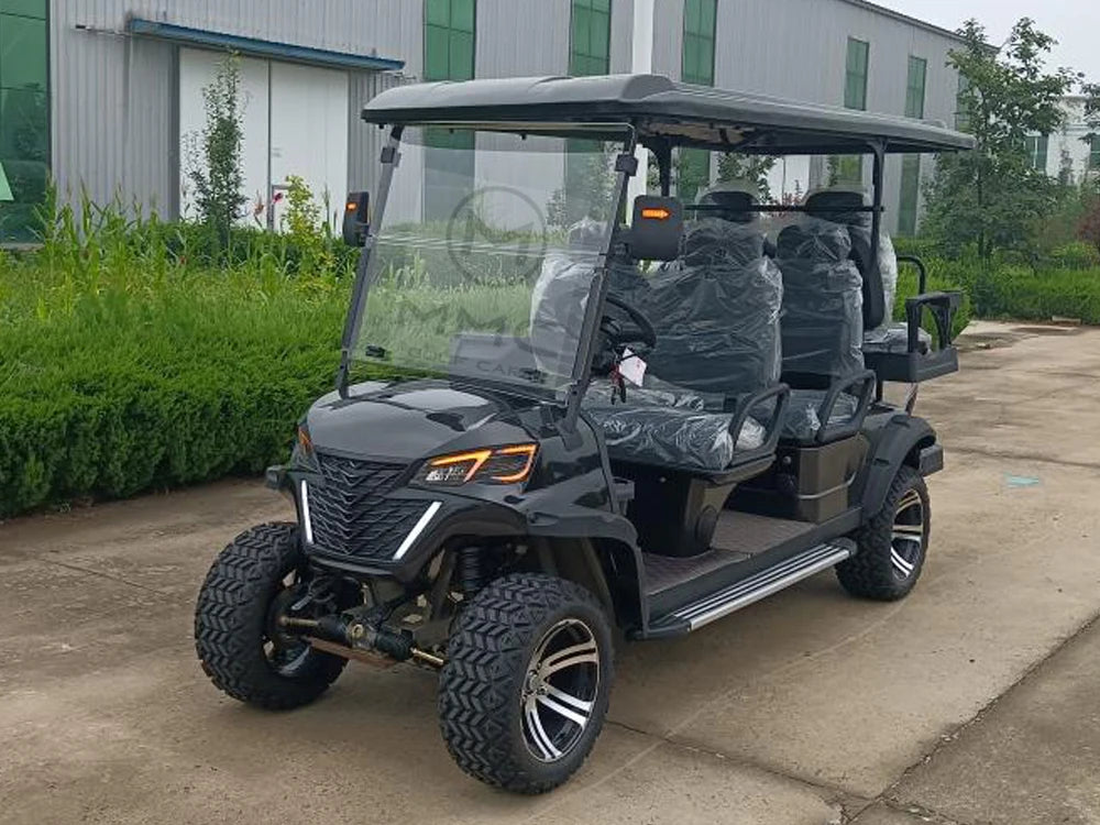 Famous Brown Factory Luxury Design Lifted 4 Seater Golf Carts 7500W 72V Lithium Battery Golf Car Utility Hunting Electric Golf Cart