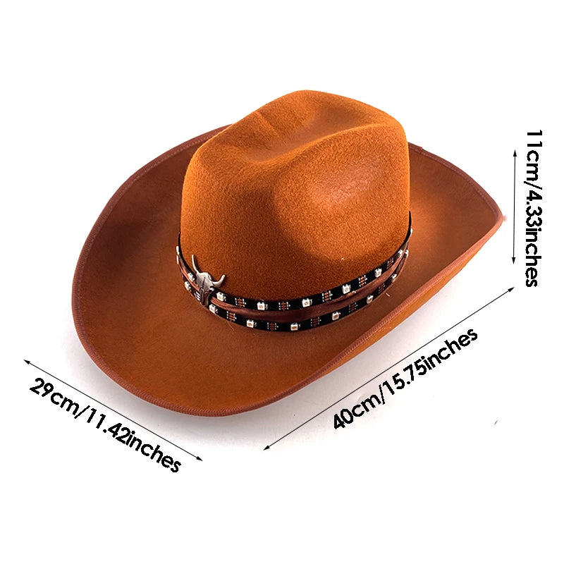 Remote Control Luminous Cowboy Hat LED Light Up Cowboy Cap Men Bar Club Hat Stage Performence Costume Dance Show Supplies