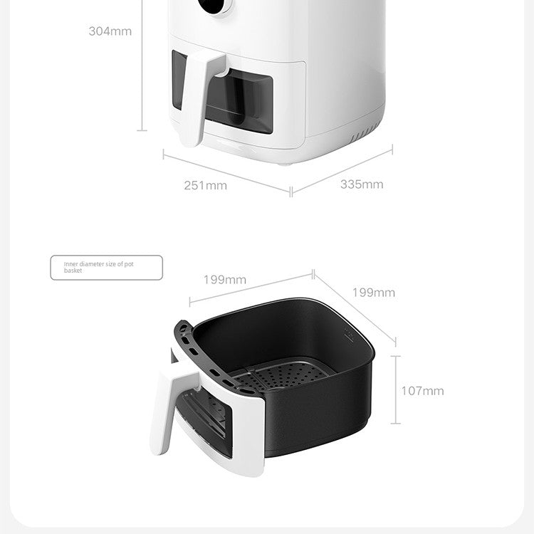 Famous Brown Pro Visual Window Automatic Intelligent Air Fryer