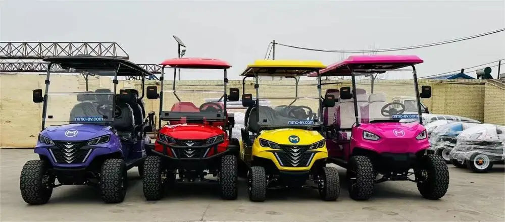 Famous Brown Factory Luxury Design Lifted 4 Seater Golf Carts 7500W 72V Lithium Battery Golf Car Utility Hunting Electric Golf Cart