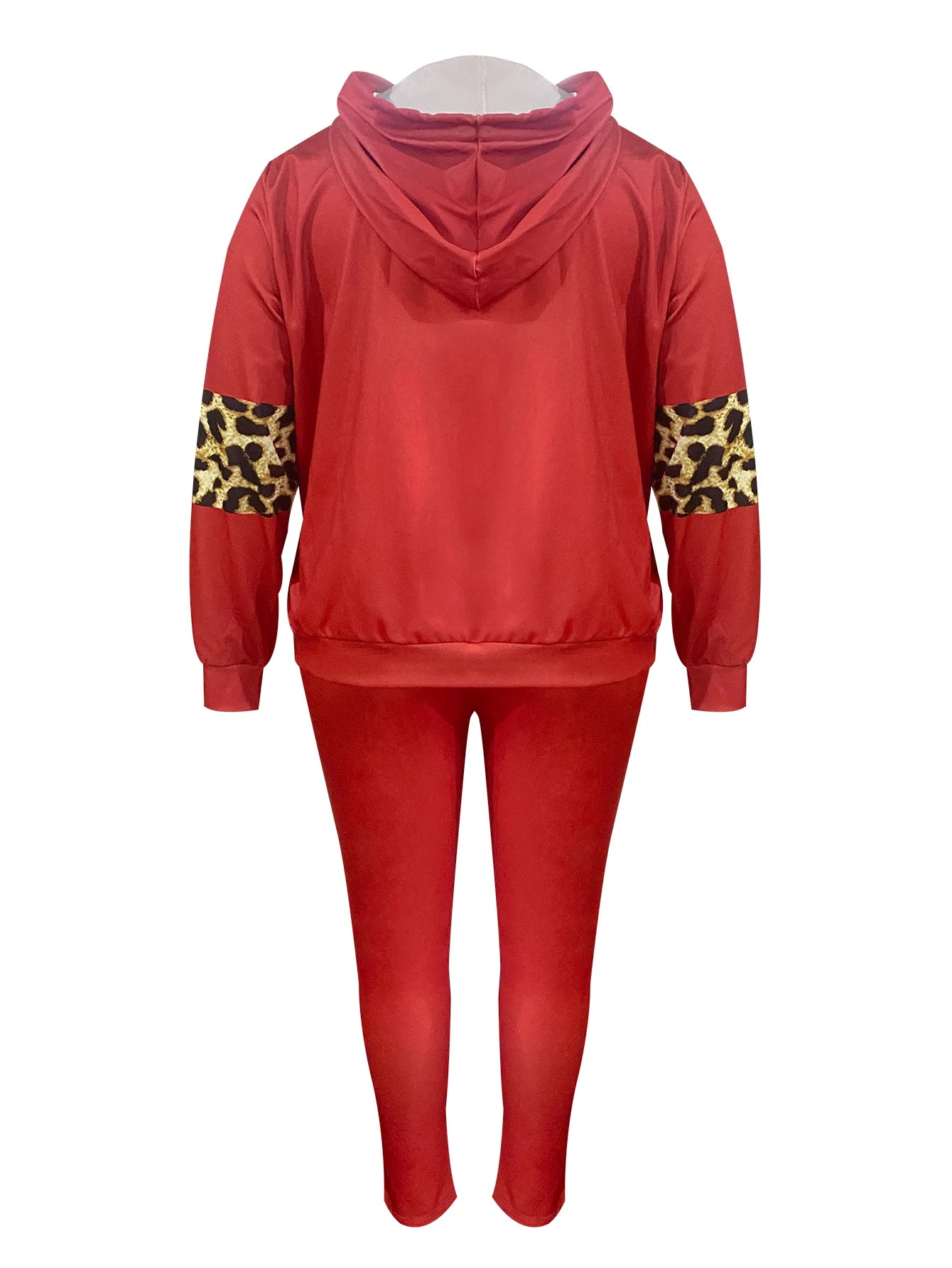 Plus Size women clothing Print Two-piece Pants Set Autumn winter long sleeve Hoodie & trousers set women's tracksuit set