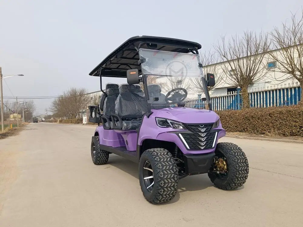 Famous Brown Factory Luxury Design Lifted 4 Seater Golf Carts 7500W 72V Lithium Battery Golf Car Utility Hunting Electric Golf Cart