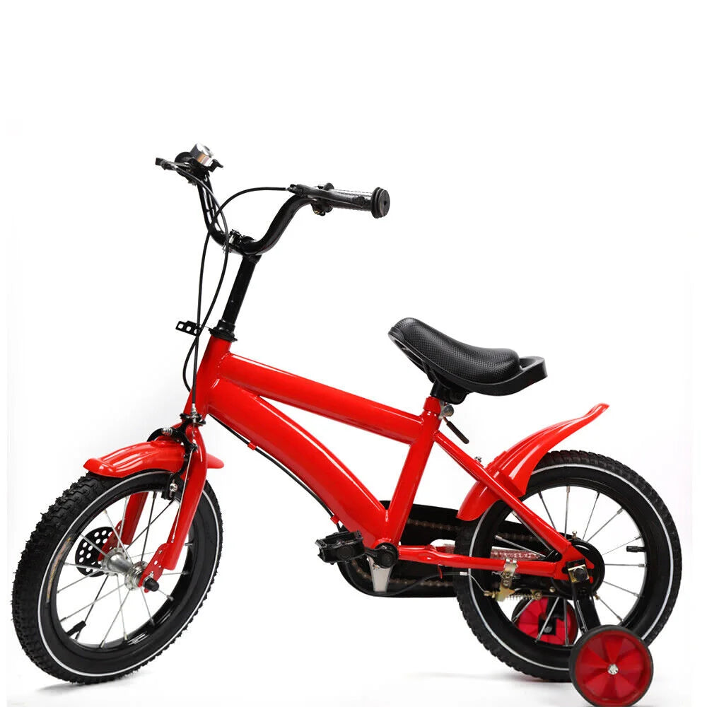 Famous Brown 14 Inch Children's Bike Suitable for 3, 4, 5, 6 year olds Carbon Steel Frame