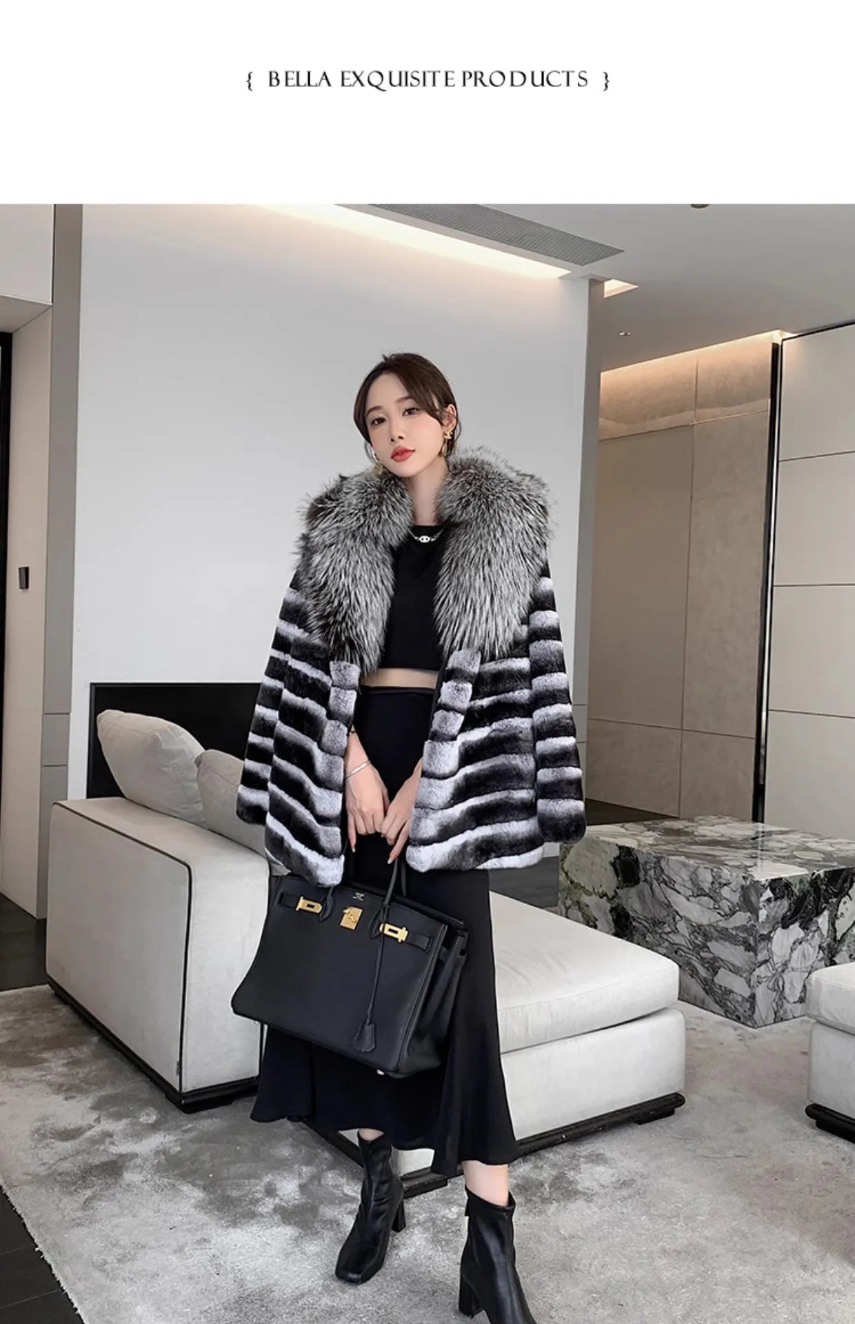 Large silver real fox fur collar winter leather collar shawl coat accessories down coat fur collar