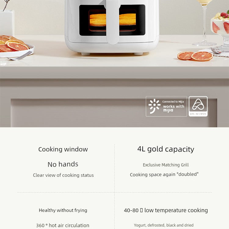 Famous Brown Pro Visual Window Automatic Intelligent Air Fryer