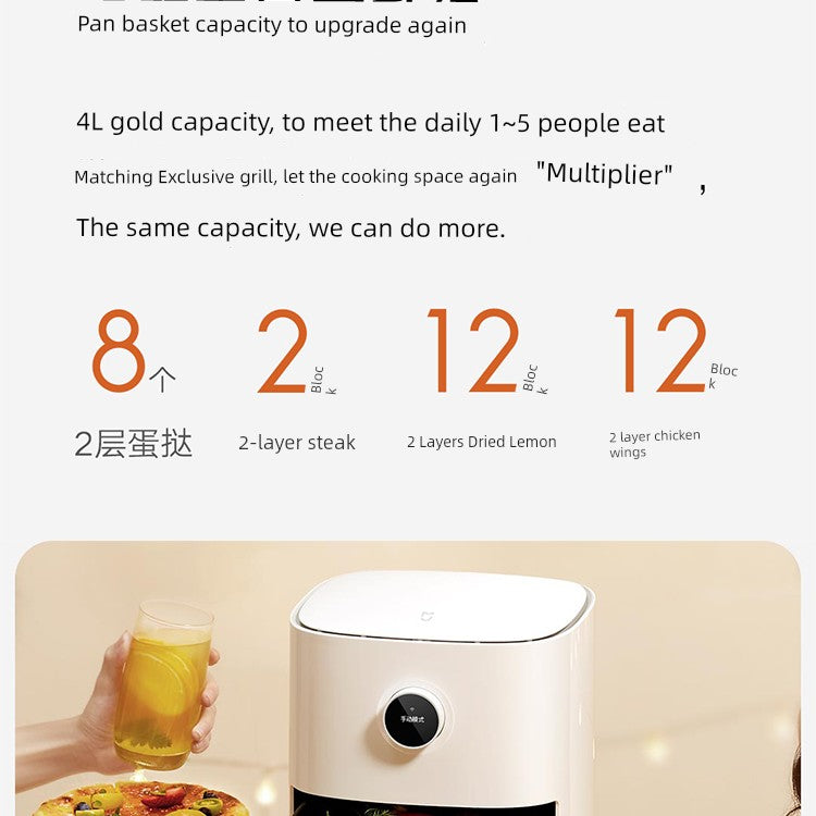 Famous Brown Pro Visual Window Automatic Intelligent Air Fryer