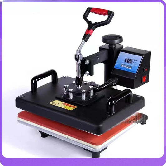 Dual Digital Heat Press Machine 650W Swing Away 360Degree Rotation Transfer Sublimation Printing for T-Shirt