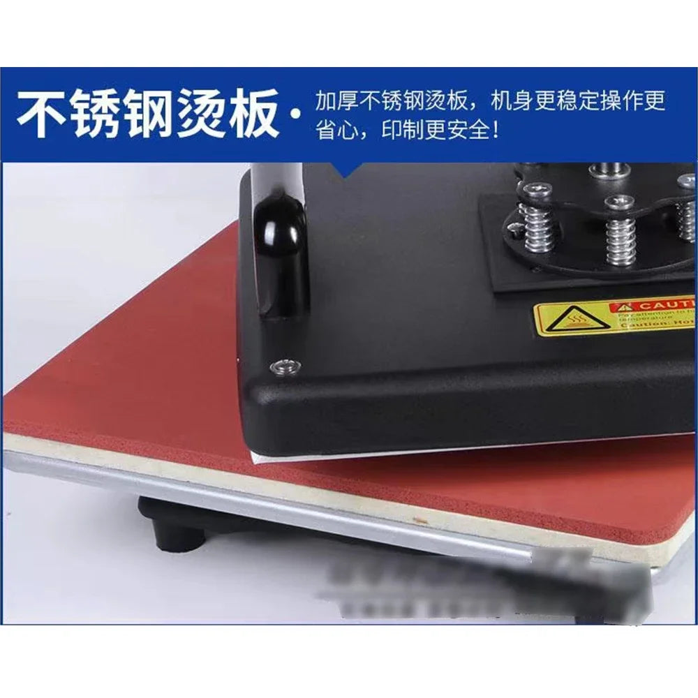 Dual Digital Heat Press Machine 650W Swing Away 360Degree Rotation Transfer Sublimation Printing for T-Shirt