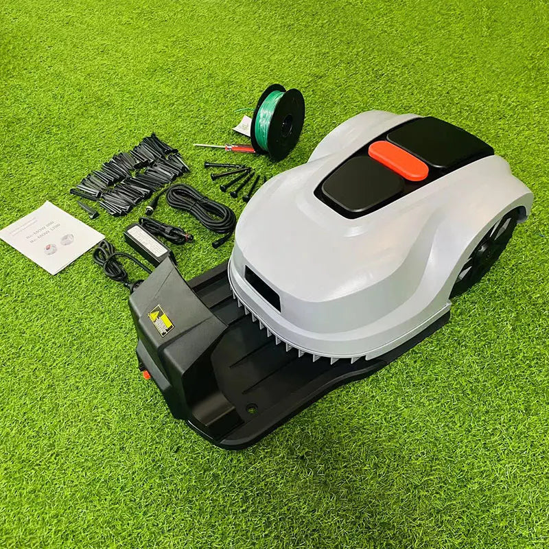 Robotic Lawn Mower YZ-4A for 1000m2 Grass, 2.2Ah Li-ion Battery Time Data Set System, Automatic Avoid-Obstacle, Water Proof IPX4